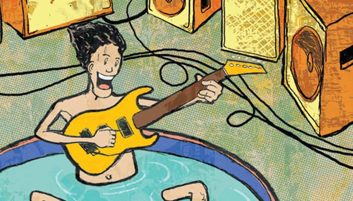 Beat the head ad illustration.